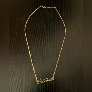 Mountain gold plated necklace